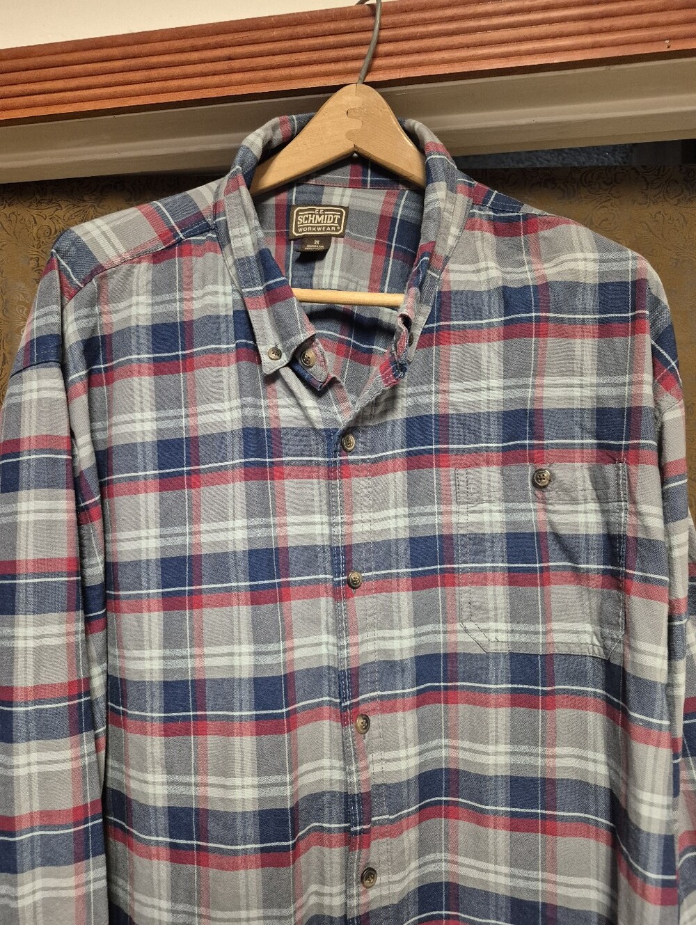 C.E. Schmidt Workwear 3XL long sleeve plaid shirt